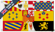 Royal Standard of Alfonso XIII and Juan de Borbon (1931-1975) Flags